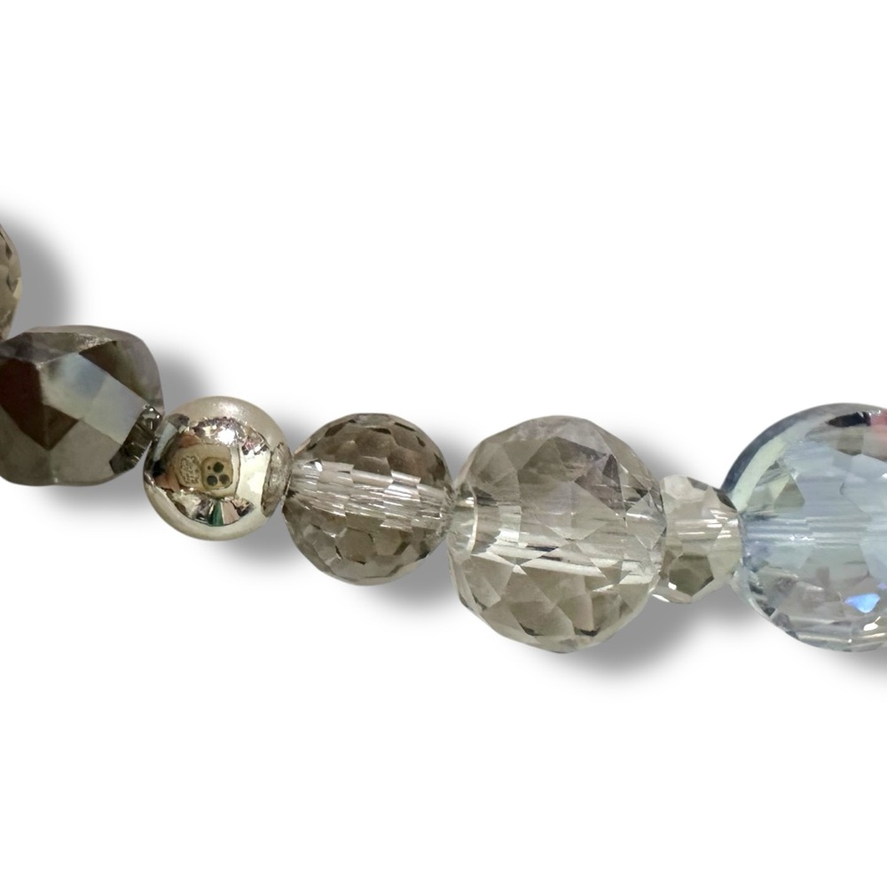 Anthropologie Serefina Chunky Mixed Beaded Retro 50’s Necklace Dark Grey NWT - Picture 11 of 14